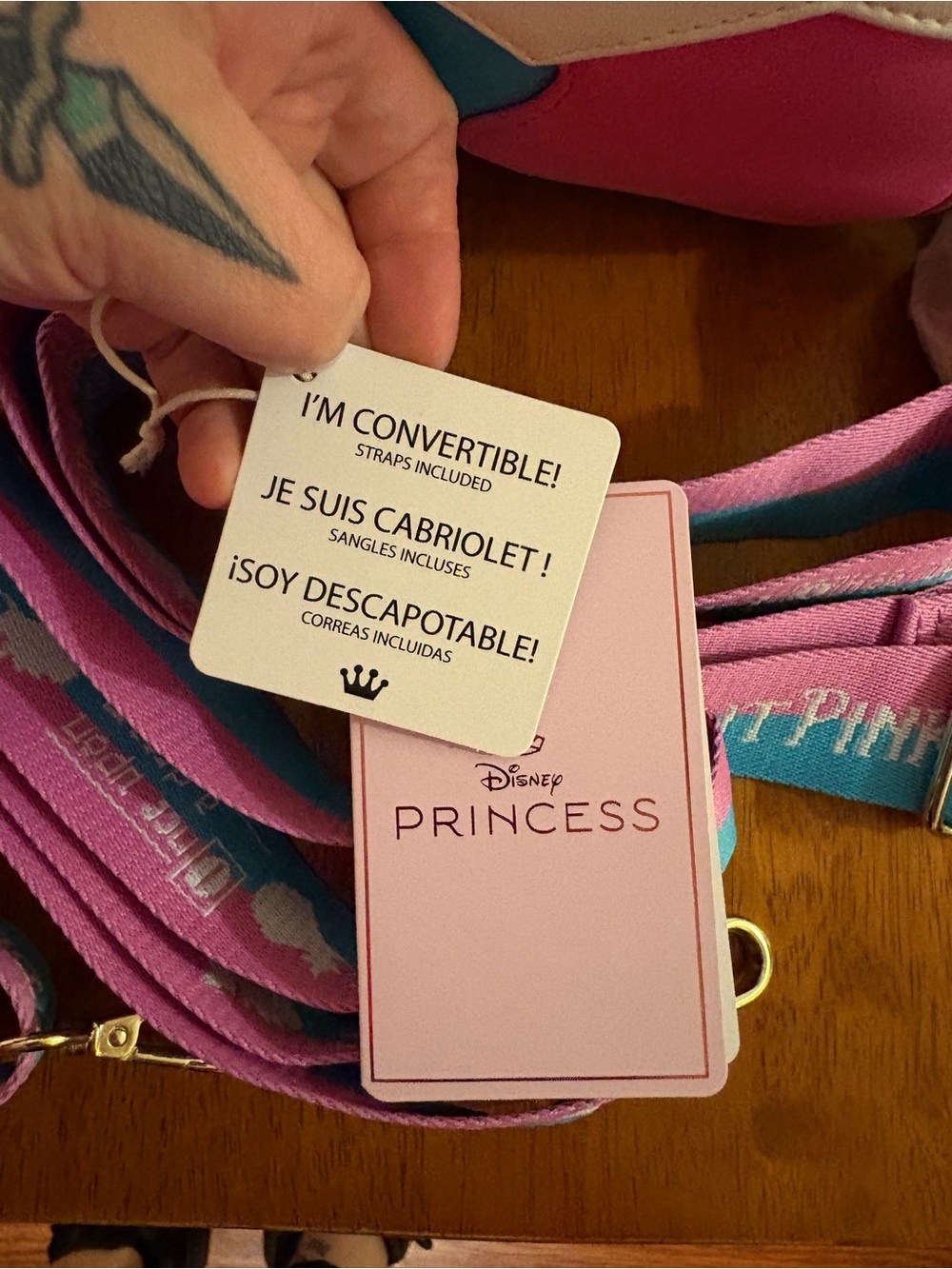 Loungefly Sleeping Beauty Convertible Mini Backpack - Picture 9 of 11